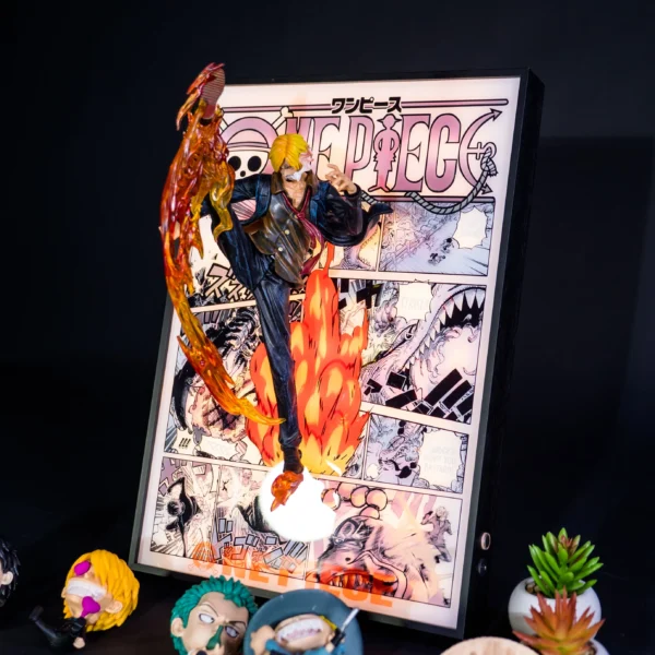 Sanji 3D Anime LED Light Frame by Xaudis
