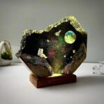 Galaxy Resin Night Light featuring stunning Xaudis interstellar design