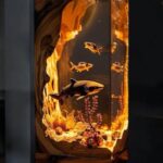 Epoxy Resin Ocean World Night Light by xaudis for home decor