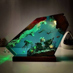 Unique octopus night light for kids in vibrant colors