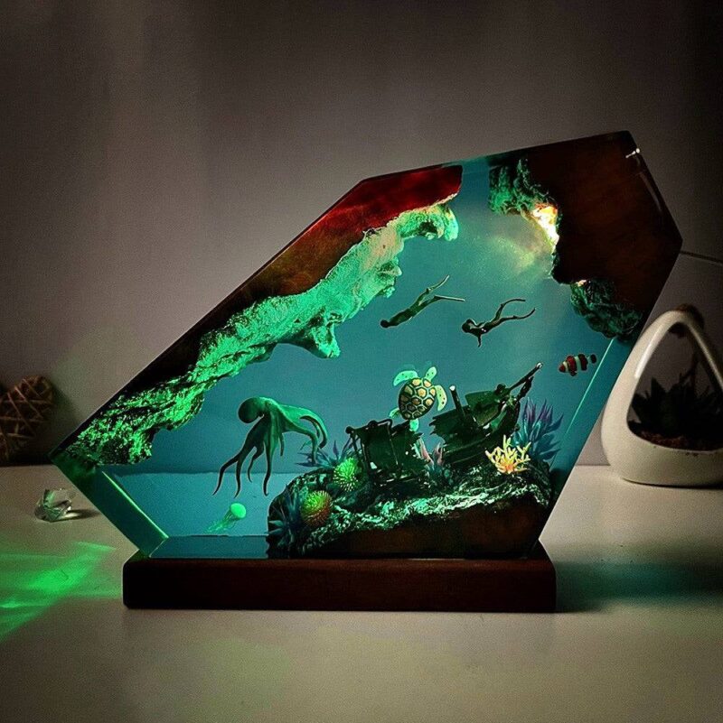 Unique octopus night light for kids in vibrant colors