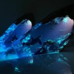 Orca Night Light - Stunning Xaudis Blue Ocean Miniature Lamp glowing softly