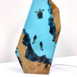 Sea turtle couple night light, charming resin decor for a cozy atmosphere
