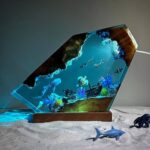 Whale Shark and Turtle Resin Night Light by xaudis for dreamy decor