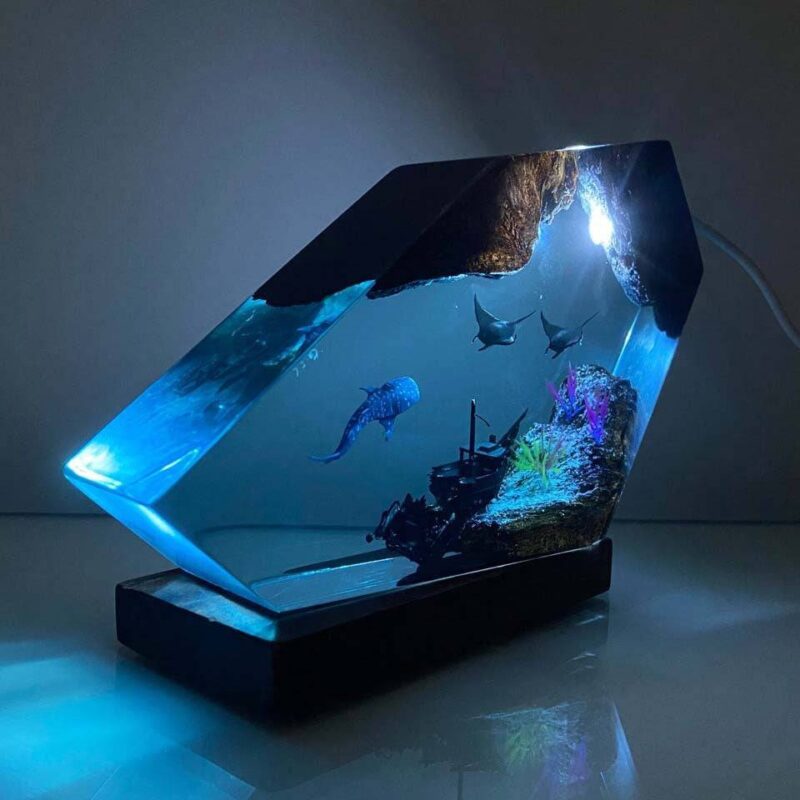 Whale Shark Resin Night Light by xaudis radiating enchanting rays