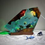 Whale Shark and Turtle Resin Night Light by xaudis for dreamy decor
