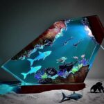 Great White Shark night light with stunning divers design
