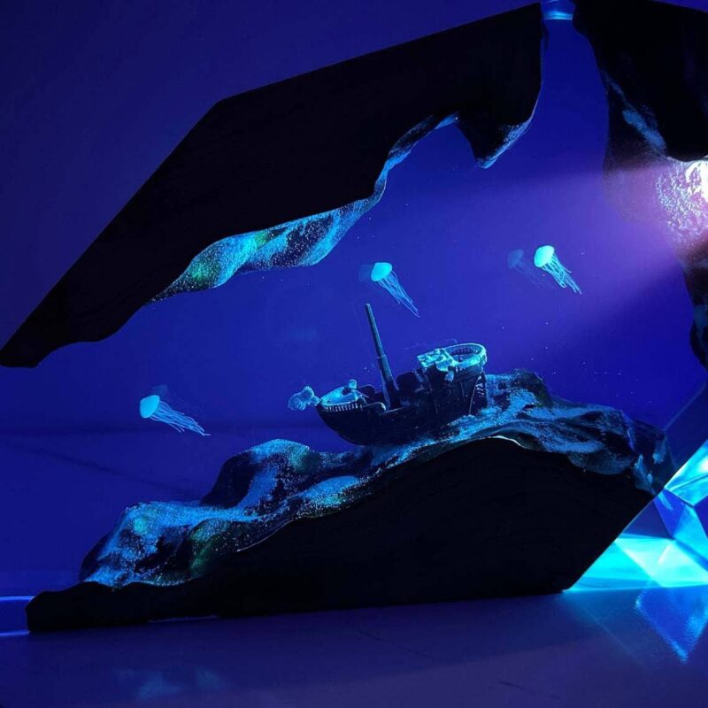 Shipwreck Resin Night Light by xaudis - Enchanting Decor for Kids