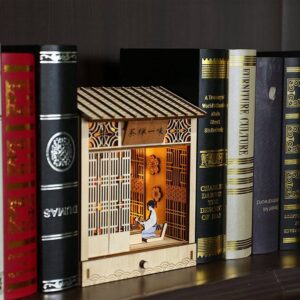 DIY Booknook Kit by xaudis featuring a Zen Tea Garden design for creative enthusiasts
