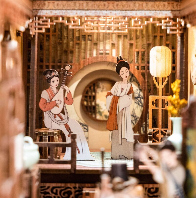 DIY Booknook Kit featuring Elegant Song Dynasty Design by xaudis