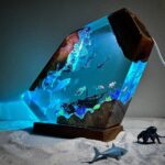 Great White Shark night light with stunning divers design