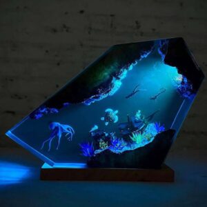 Enchanting octopus night light in diver design by xaudis