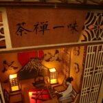 DIY Booknook Kit by xaudis featuring a serene Zen Tea Garden scene