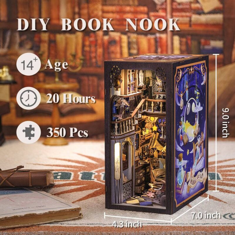 DIY Booknook Kit featuring a Nebula Rest Room design by xaudis