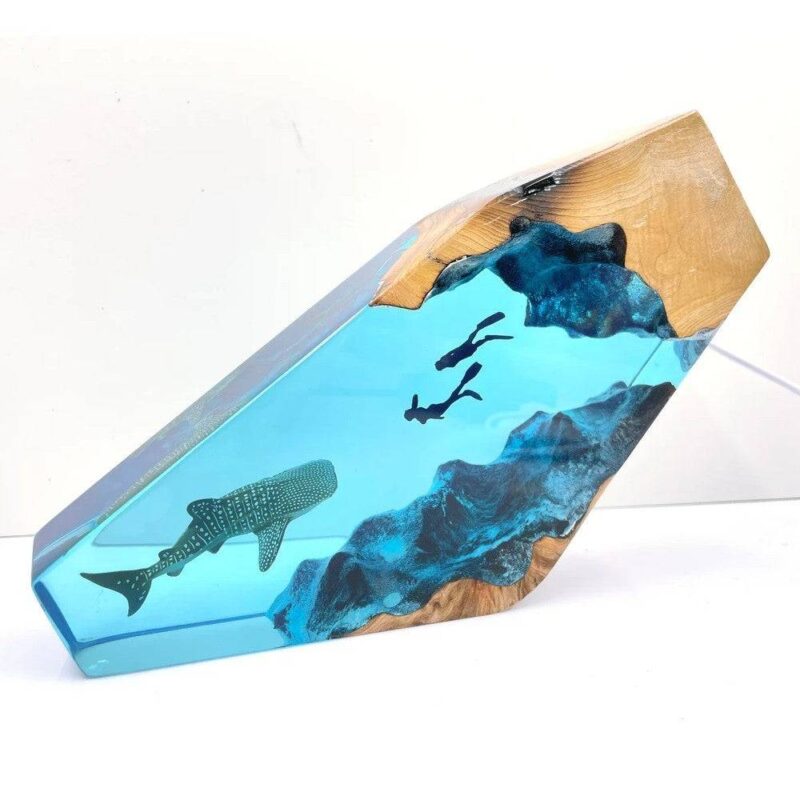 Whale Shark night light illuminating a beautiful ocean decor