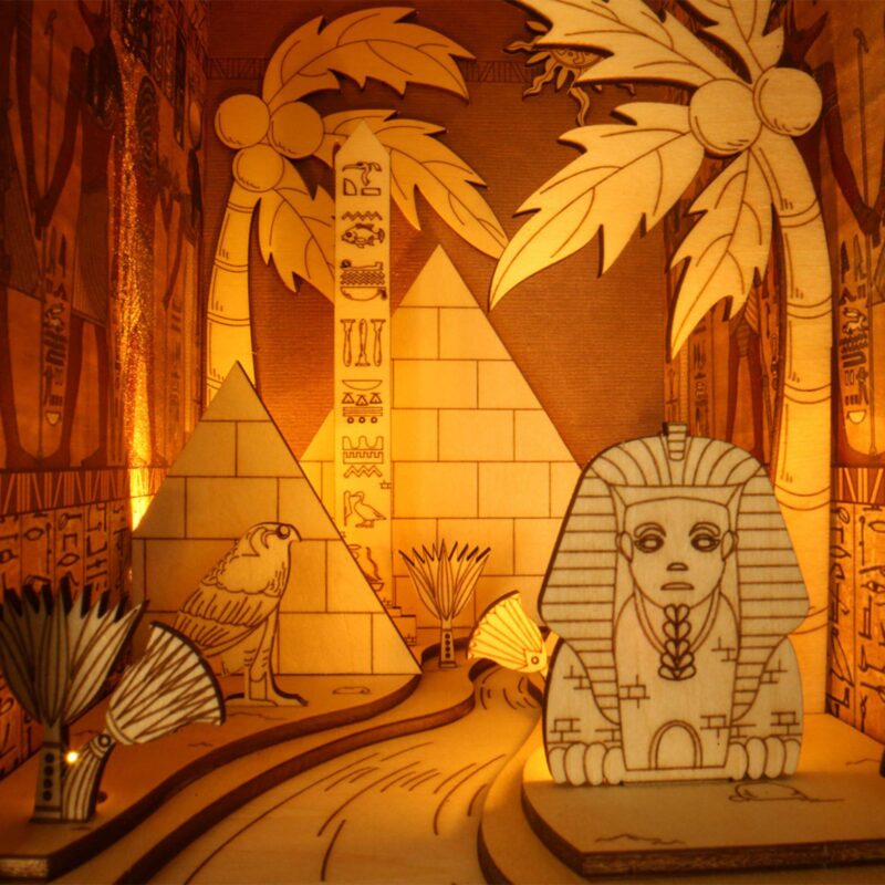 DIY Booknook Kit by xaudis featuring enchanting Nile-themed design