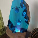 Ocean Turtles Epoxy Resin Night Light by xaudis for enchanting decor