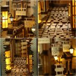 DIY Booknook Kit featuring an enchanting ancient street scene