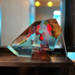 Fire Dragon and Ice Dragon Resin Lamp by xaudis - unique home decor