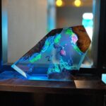 Fire Dragon and Ice Dragon Resin Lamp by xaudis for enchanting home decor