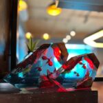 Fire Dragon and Ice Dragon Resin Lamp by xaudis - Enchanting Home Decor