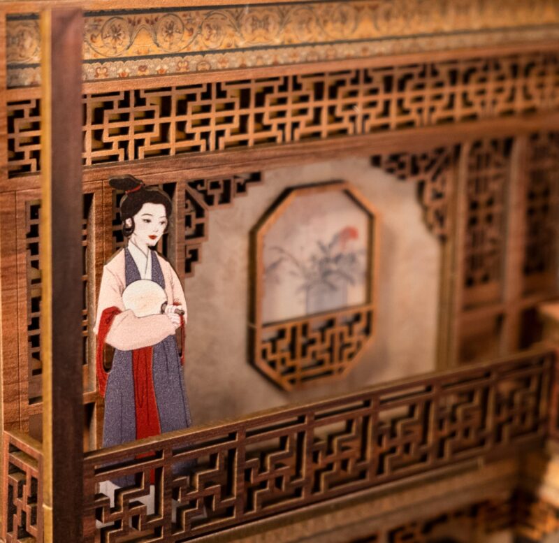 DIY Booknook Kit featuring Elegant Song Dynasty design by xaudis