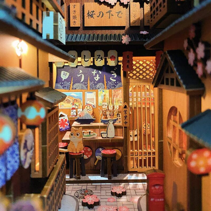 DIY Booknook Kit by xaudis featuring Under the Sakura Tree design