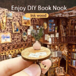 DIY Booknook Kit featuring an enchanting bookstore design