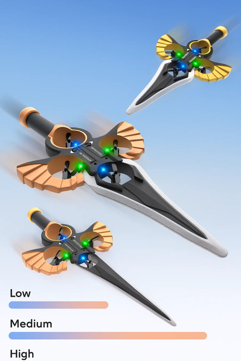 Flying Sword Jet Remote Control with LED lights and sleek design