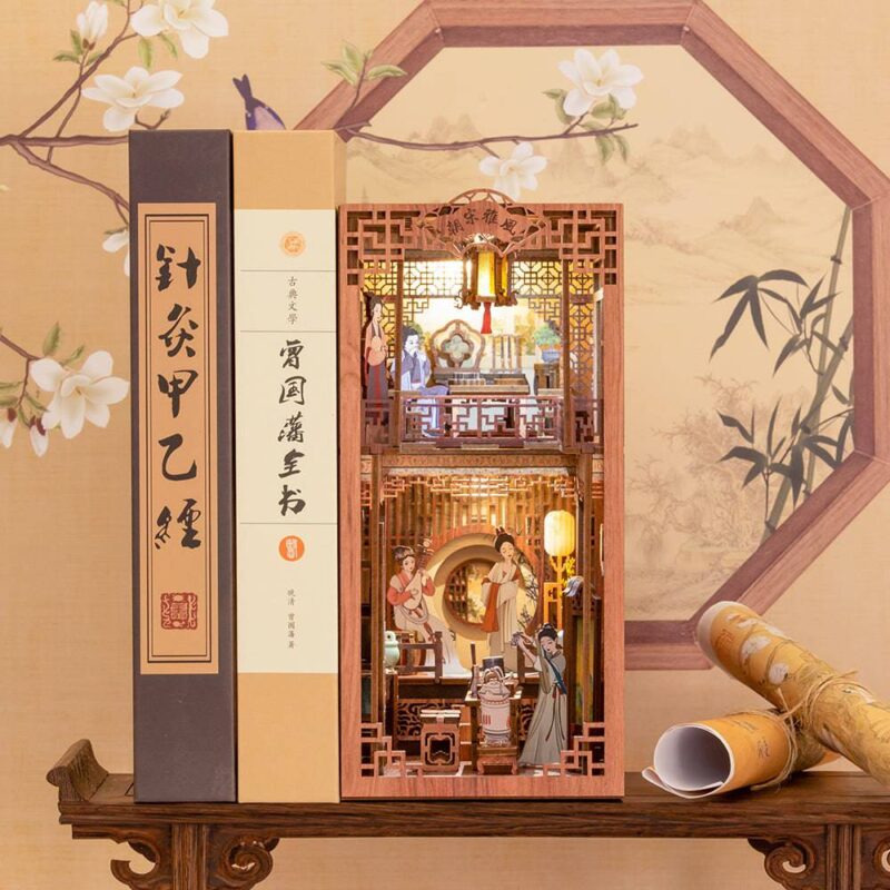 DIY Booknook Kit featuring Elegant Song Dynasty design by xaudis