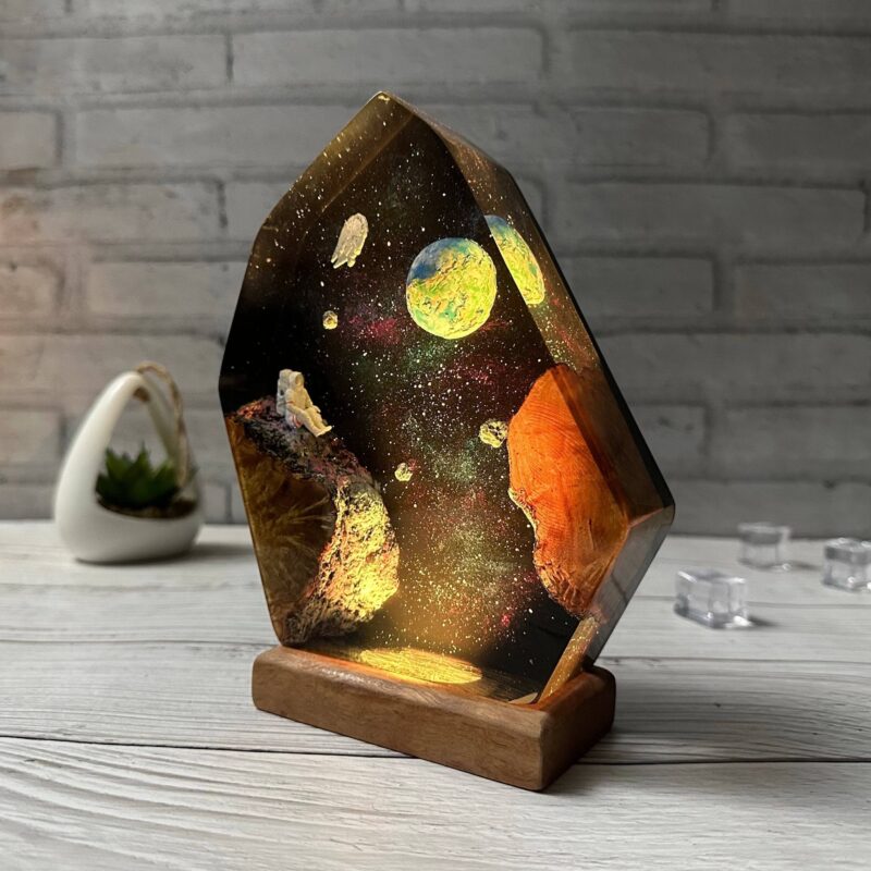 Interstellar Epoxy Lamp 2 by xaudis, stunning LED home decor lighting