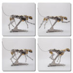 Mechanical Kinetic Running Leopard 3D Metal Model DIY Kit by xaudis