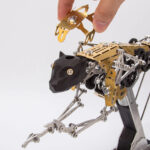 Mechanical Kinetic Running Leopard 3D Metal Model DIY Kit by xaudis