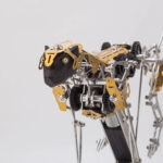 Mechanical Kinetic Running Leopard 3D Metal Model DIY Kit