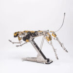 Mechanical Kinetic Running Leopard 3D Metal Model DIY Kit by xaudis